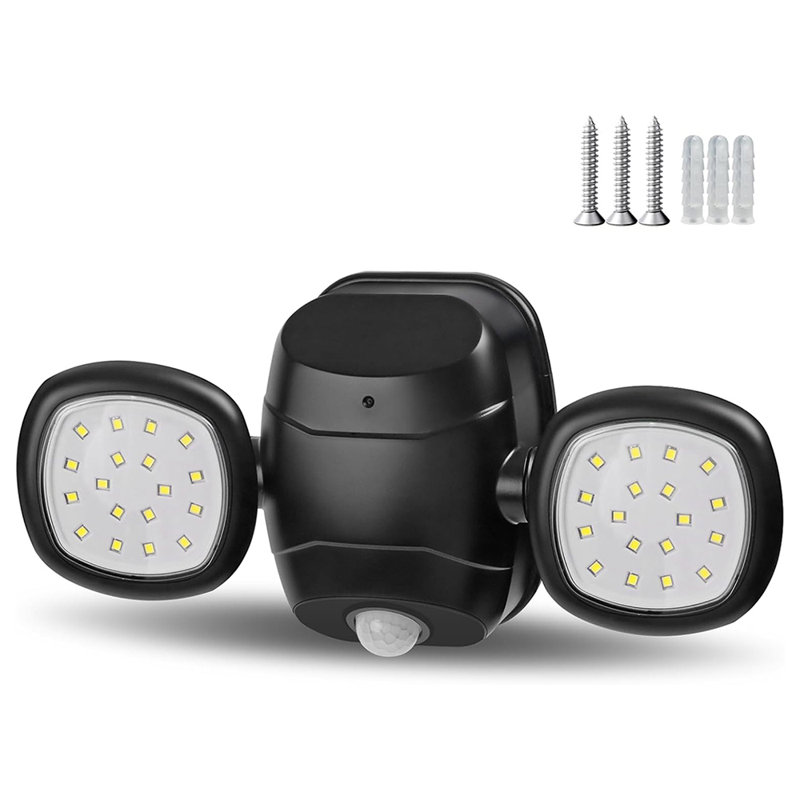 Silver Battery Powered Outdoor Sconce