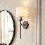 Applique murale blanche 1 lumière Meridian-713545676-713545679
