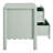 Emmeline Scalloped 2-Drawer Nightstand In Light Grey-106714576