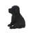 Black Labrador Puppy Statue