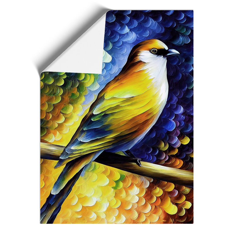 Bird Portrait No.1 - Wall Art, Paper, 29.7cm H x 21cm W, White