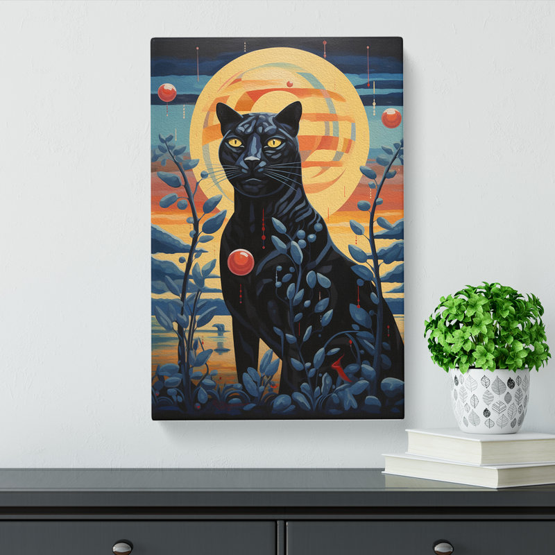 Panther Dadaism - Wrapped Canvas, 50cm H x 35cm W x 3cm D