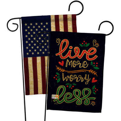 Drapeau de jardin en polyester / mélange 13 po x 18,5 po