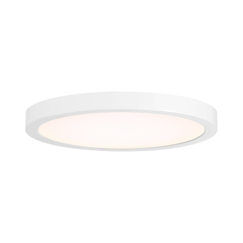 Plafonnier encastré Raed, Blanc, H 0,9 po x l 10 po x P 10 po