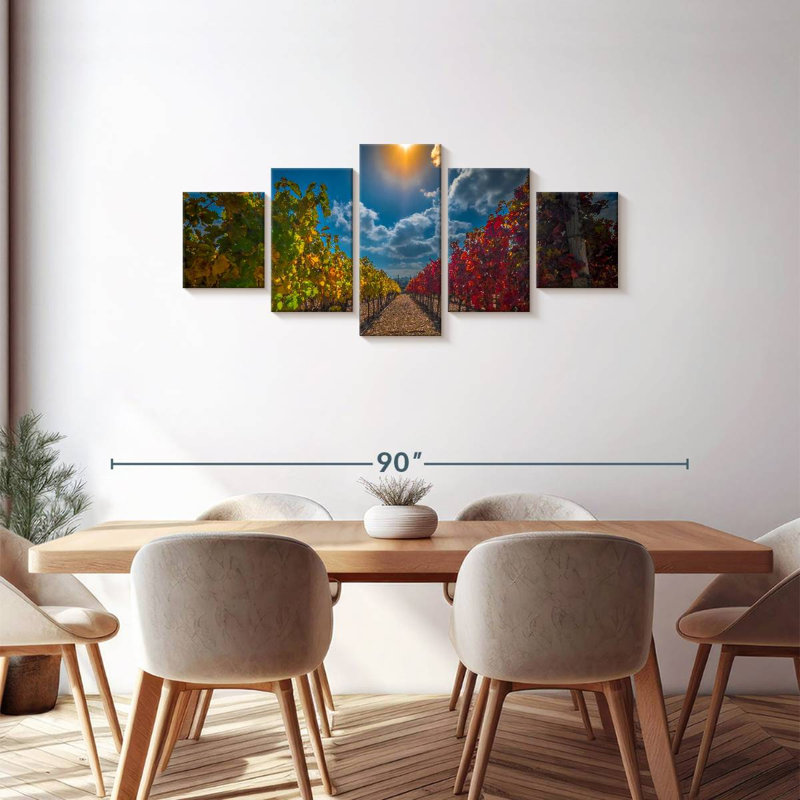 Vineyard, 30" H x 68" W