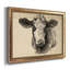 Charcoal Cow I - cadre photo, impression sur toile