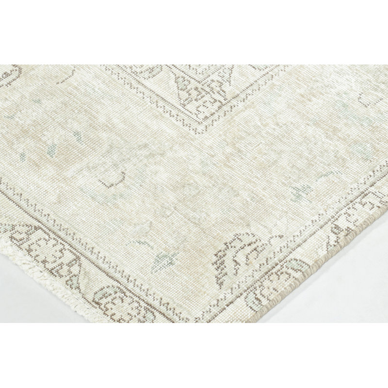 Distressed One-of-a-Kind 9'7X11'6 Hand Knotted Area Rug