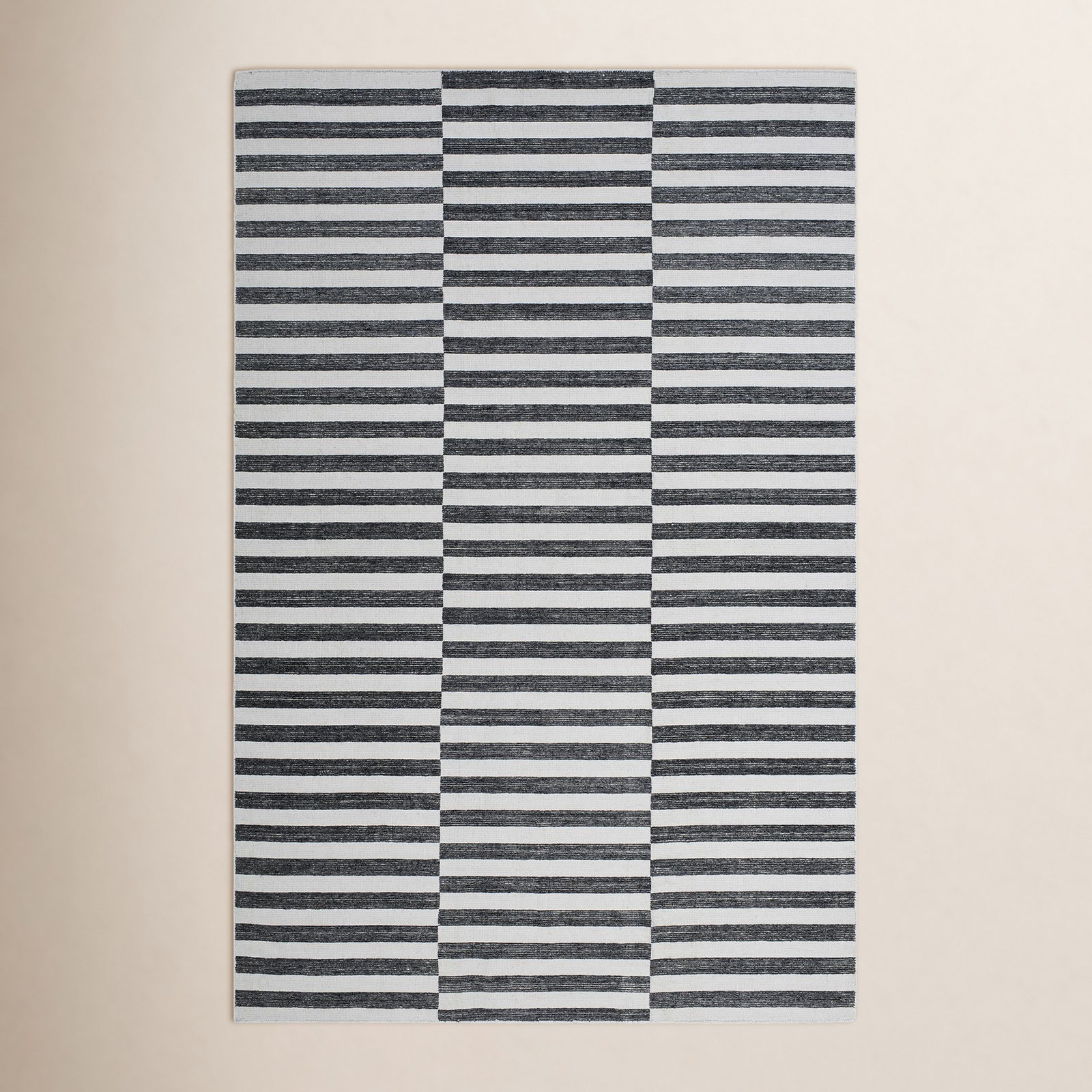 Falko Hand-Woven Striped Rug, Rectangle 5' x 7'6"