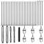 Vidaxl Hexagon Fence Steel-114622204-114622207