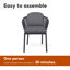 Ensemble de chaises de patio pour l'extérieur
