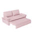 Canapé-lit convertible grand 73,2 po, causeuse escamotable 3 en 1, canapé-lit multifonctionnel en velours pour le salon ， rose-1356285960