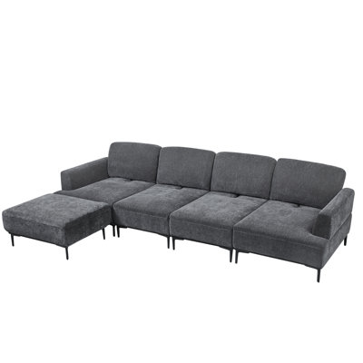 Harshith Reversible Modular Sofa with Ottoman