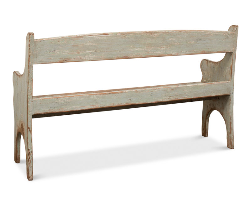 Arlo Solid Wood Bench, Green