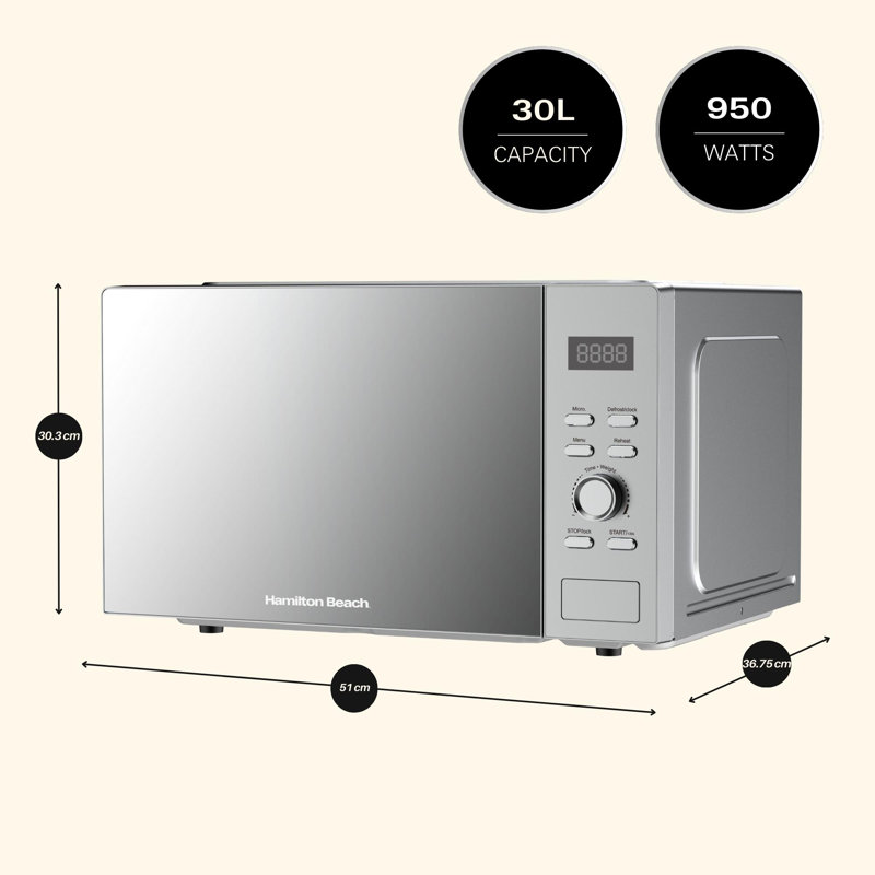 Hamilton Beach 30L 950w Microwave
