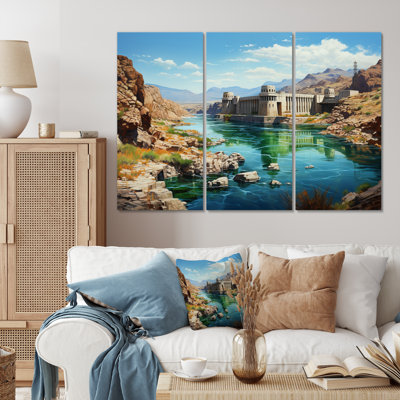 Hoover Dam Nevada Arizona II On Canvas 3 Pieces Print -  Highland Dunes, 3615BBFBF8CF413F81B649F020956774