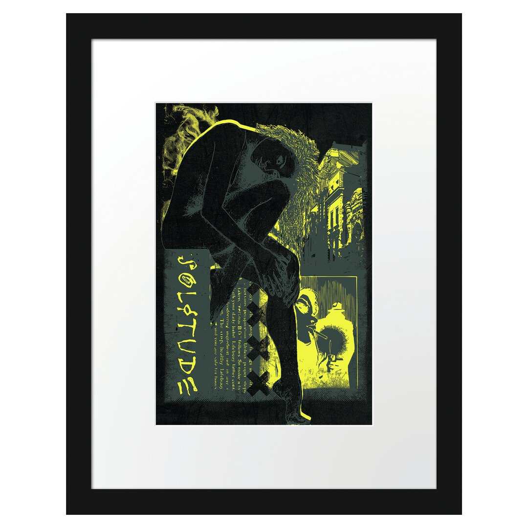 Gerahmtes Poster Solitude Black