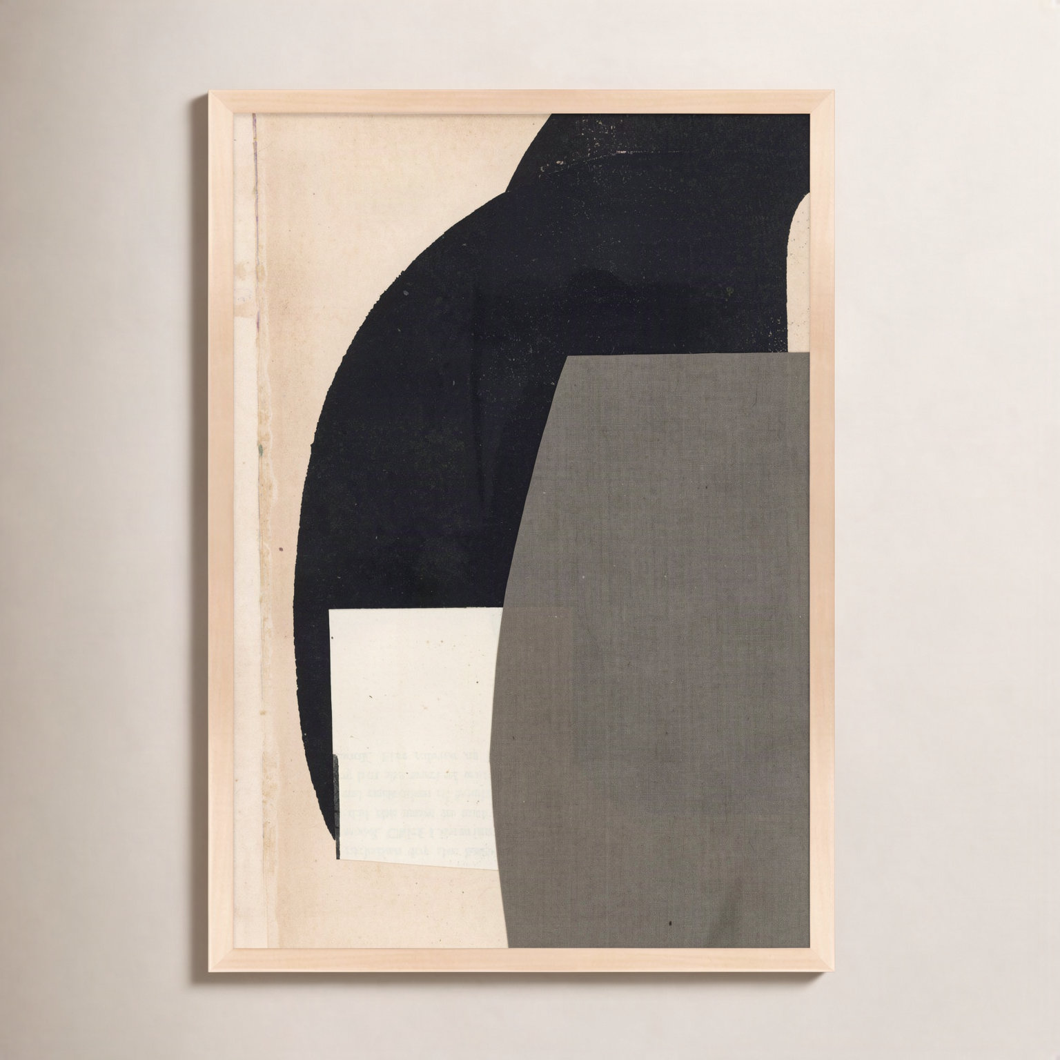 Reach Print by Driftway Studio, 20" H x 14" W, Black, Framed Print Canvas without Mat