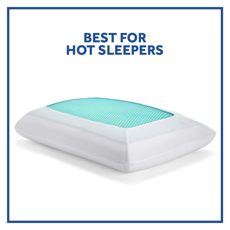 Sealy To Go Cooling Gel Memory Foam Pillow, 1