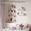 6 tablettes flottantes roses