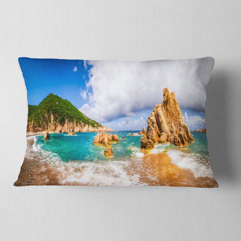 Coussin lombaire paradiso de mer paysages