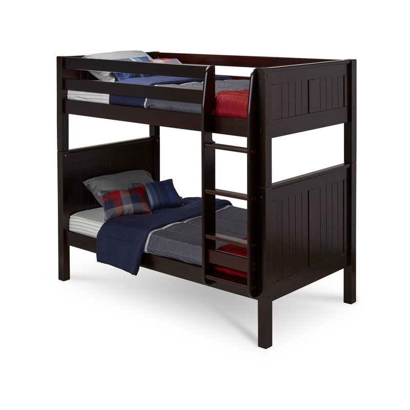 Friedemar Kids Twin Over Twin Bunk Bed, Cappuccino