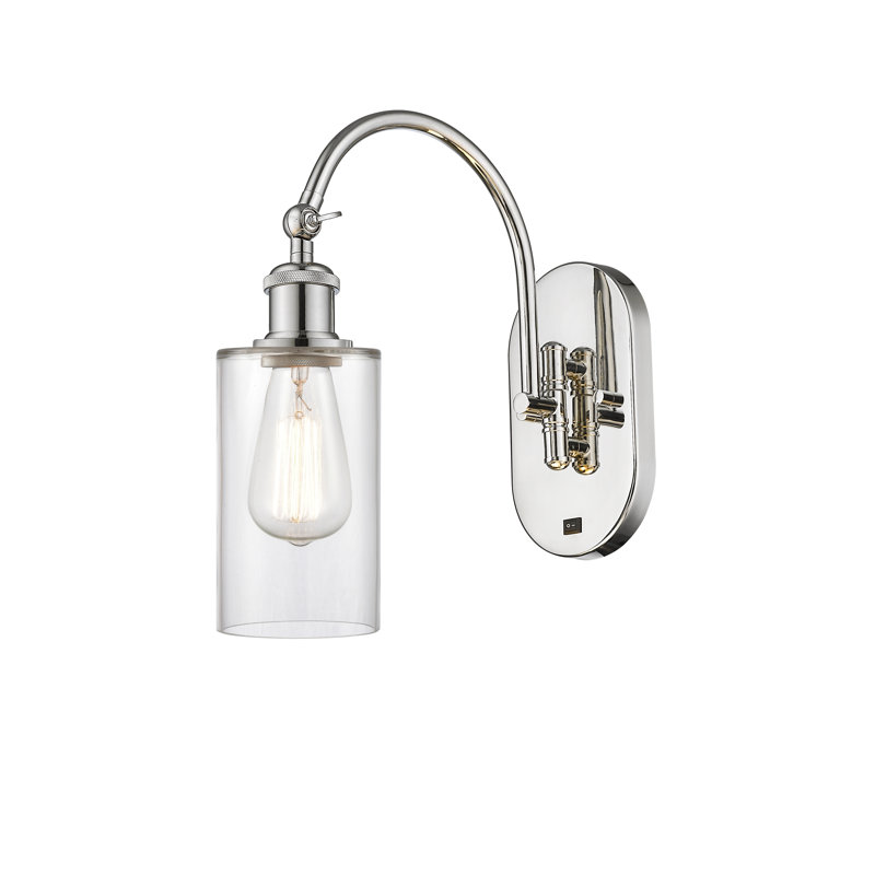 Ervine Swing Arm Sconce, Polished Nickel, Incandescent