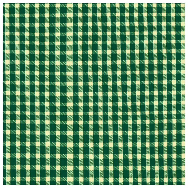 Green White Plaid Pattern Double Sided Throw Pillows, 18 x 18 inches