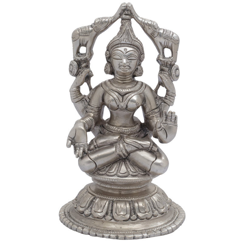 Figurine Gajalakshmi, Argent