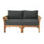 Monterey Teak Outdoor Loveseat with Sunbrella Cushions-775341966