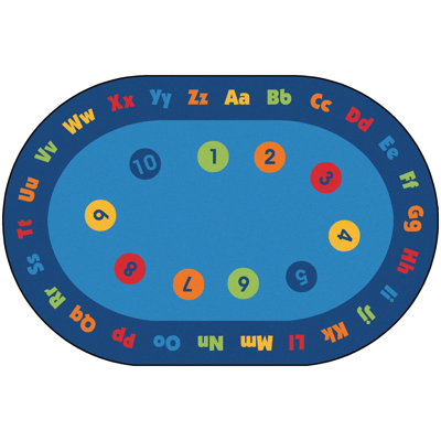 Tapis bleu touffeté Cirid Time