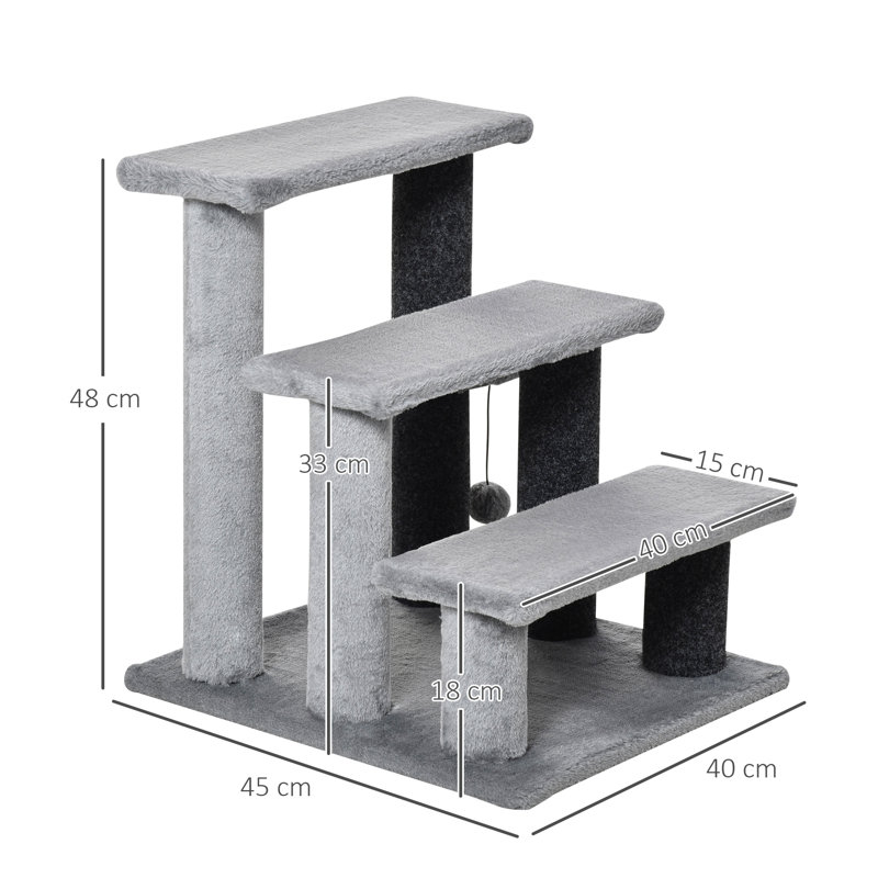 Pet with 3Step for Cats, Gray