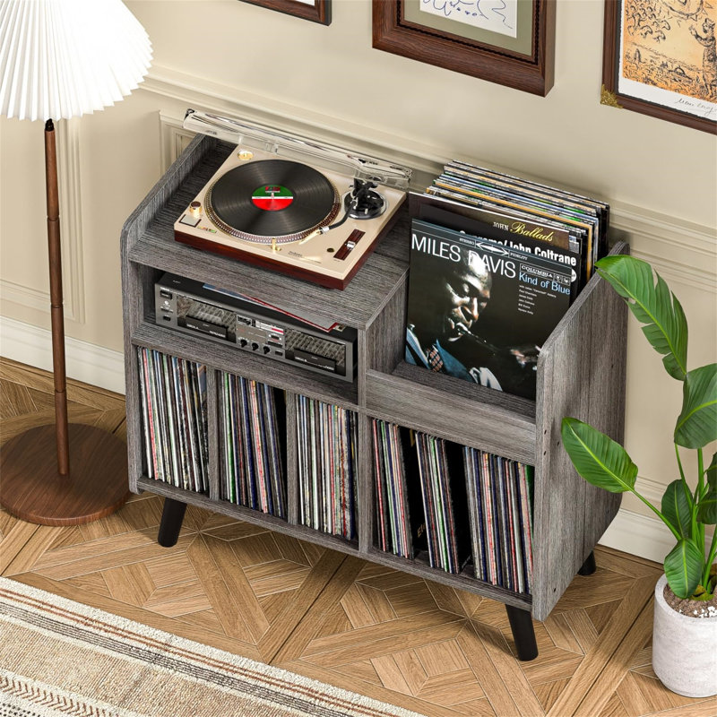 81.2cm H Media Shelves, Grey