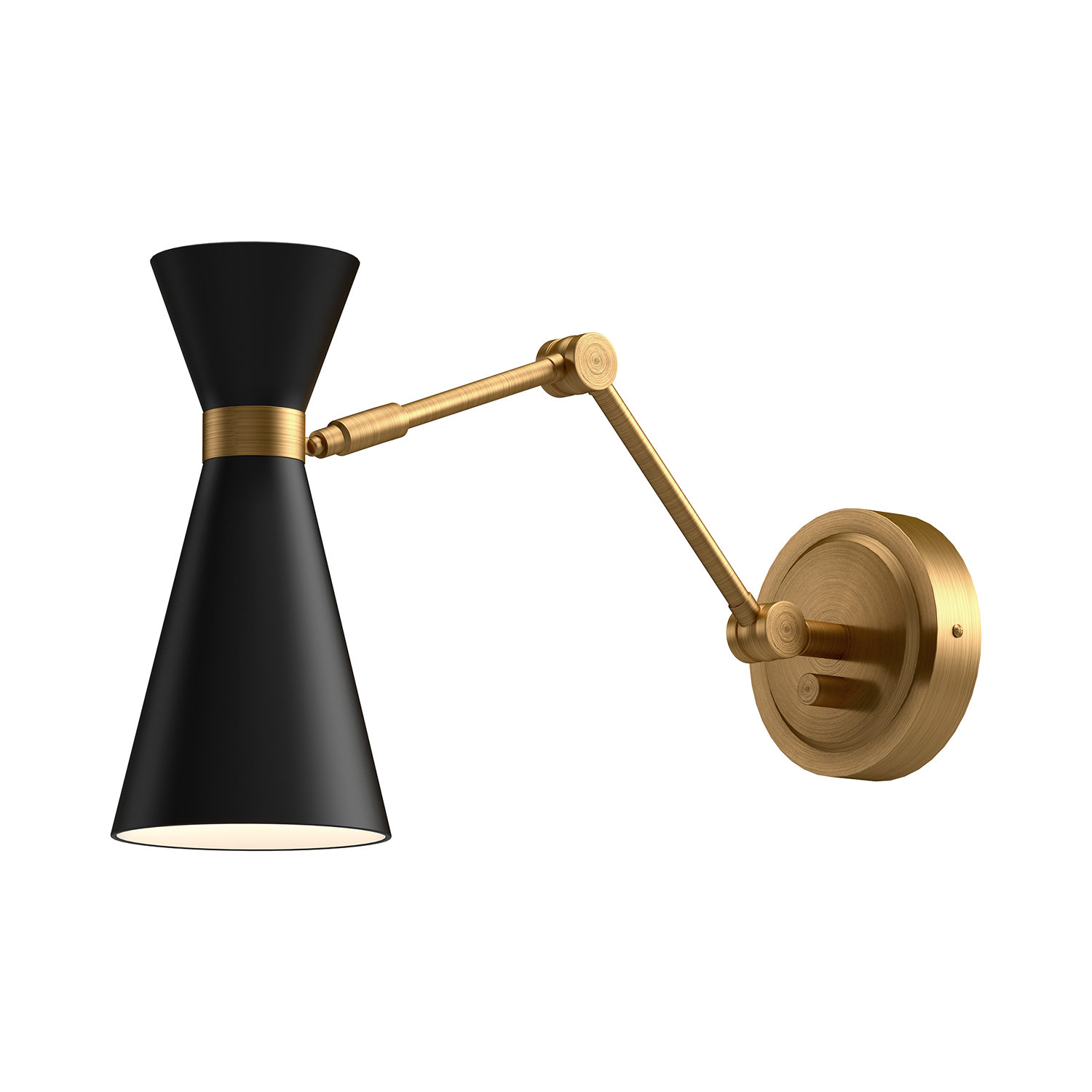 Jorgie Single Dimmable Bath Sconce, Matte Black