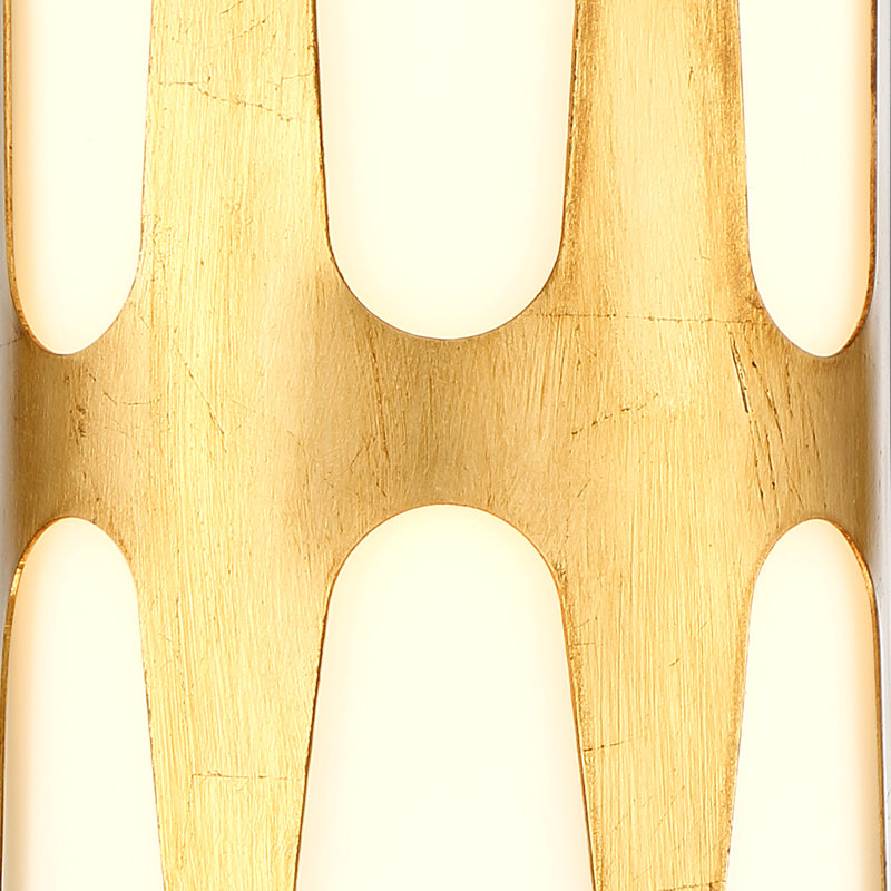 Ashtion Steel Flush Mounted Sconce, Gold