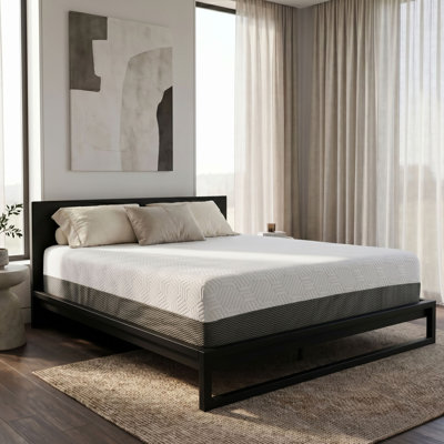 Matelas en mousse viscoélastique imprégnée de gel très moelleux avec housse de refroidissement à température régulée 12 po Epernay