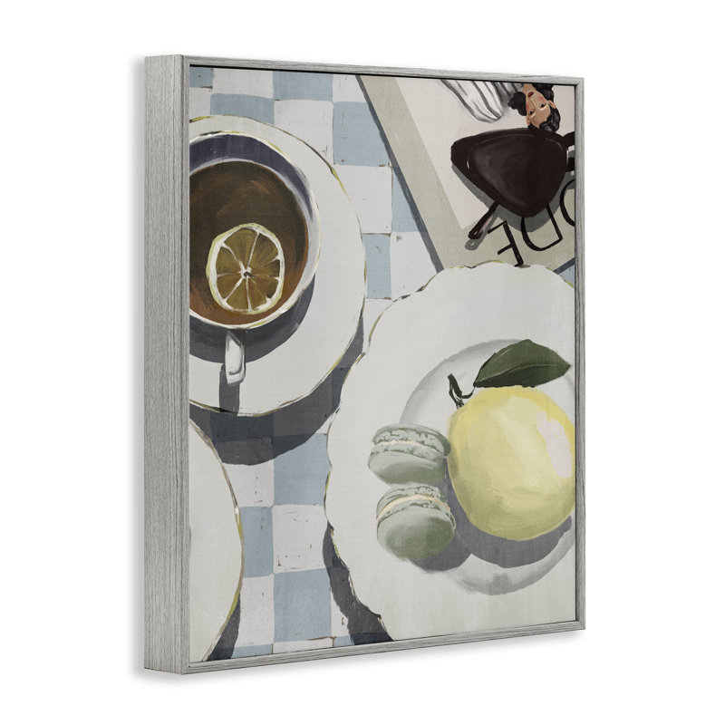 Giclée italienne de table de café italien du matin, design par Anna Lischenko, H 14 po x l 11 po, Estampe numérique Farmhouse