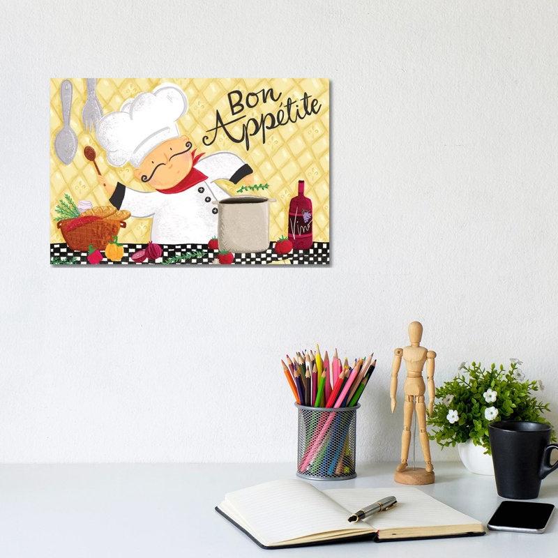 Bon Appetit I by Jessica Weible - Wrapped Canvas Gallery-Wrapped Canvas Giclée, 20.32 cm H x 30.48 cm W