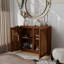 Buffet moderne cannelé, noyer-253864115