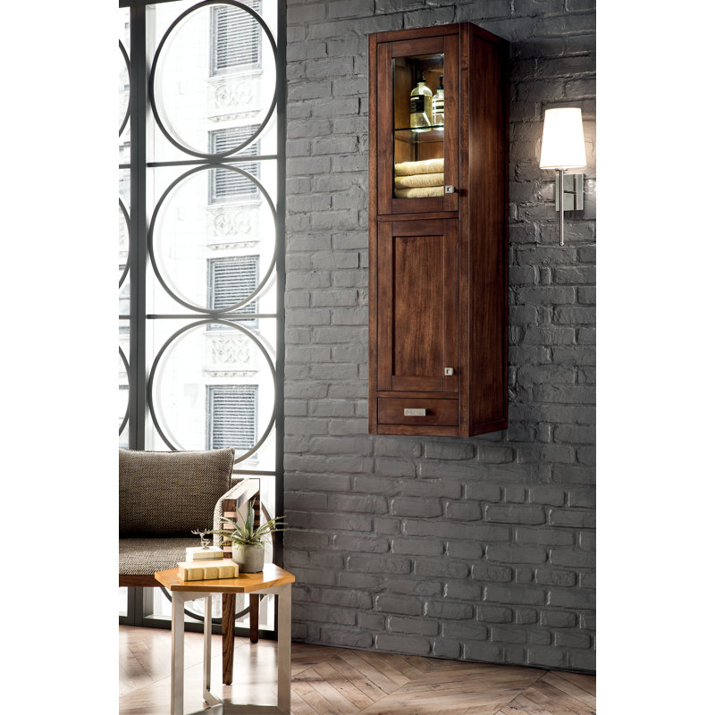 Addison 56" H Linen Cabinet, Right Handed, Glossy White
