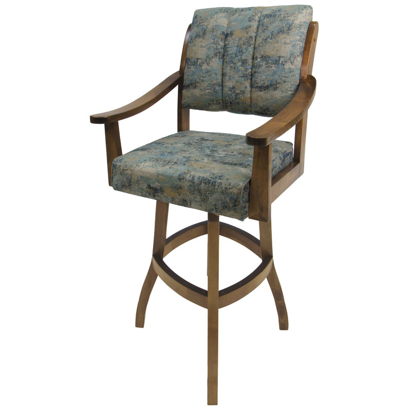 Tabouret de comptoir pivotant Valine, Noyer, Très haut (hauteur de siège 40 po)
