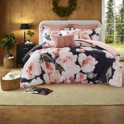 Ensemble de literie luxueux en coton, très grand lit 7 pièces, conception moderne