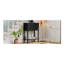Console étroite, canapé mince avec trois tiroirs de rangement et tablette inférieure (noir)-604298311