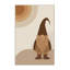 Tapis scandinave beige lavable à la machine Alan Gnome - Reliure beige-1457165098