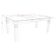 Ensemble de table de salle à manger 9 pièces comprenant une table de salle à manger rectangulaire avec feuille papillon et 8 chaises rembourrées en tissu de lin, noir et cerise-130078373-130078374-130078378