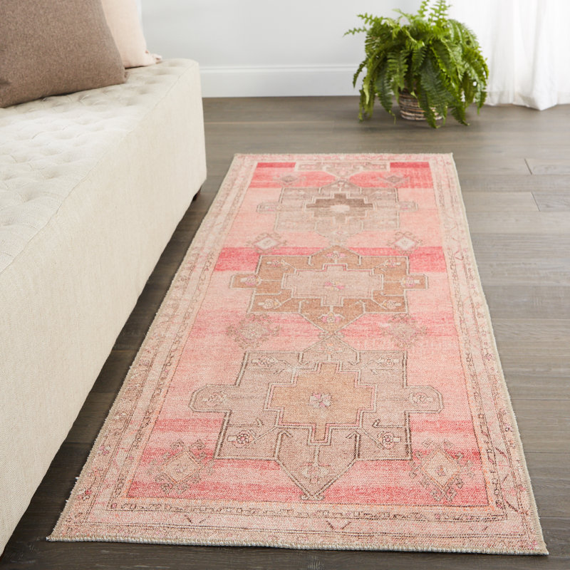 Asuncin Polyester Machine Washable Performance Rug, Runner 2'6" x 7'6"