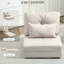 Chaise d'appoint polyvalente capitonnée avec des pieds robustes pour diverses pièces