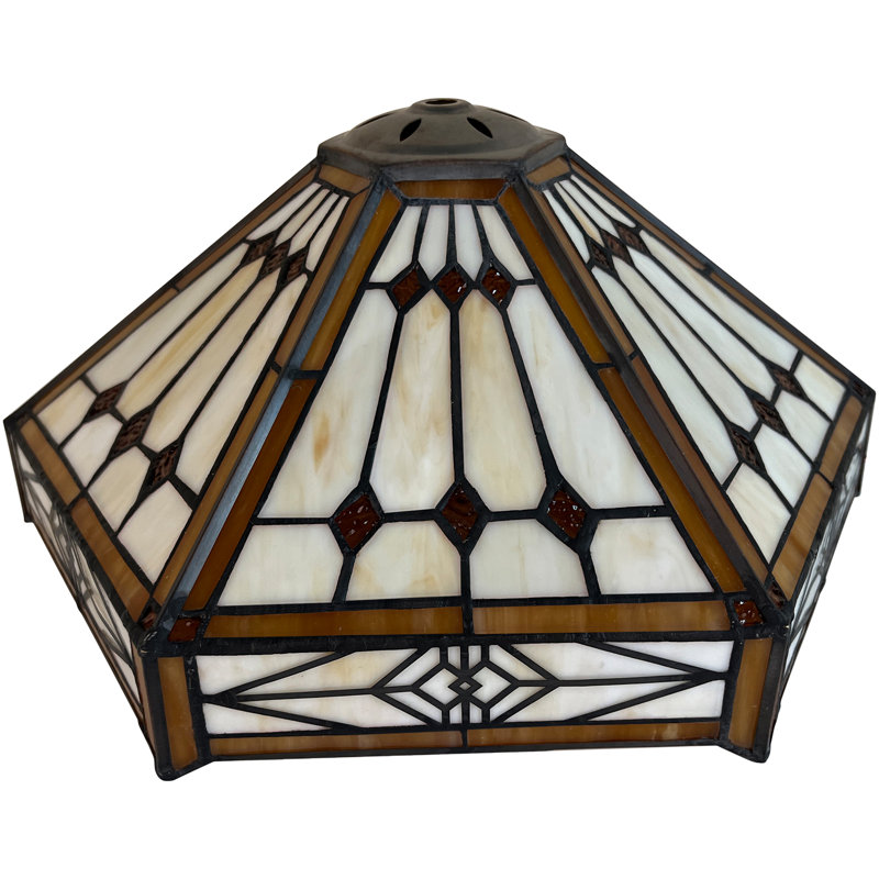 Tiffany Lamp Shade 12 Inches Accessories Replacement Stained Glass Lampshade for Table Lamp