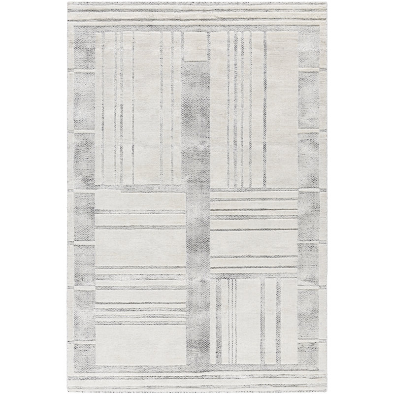 Molde Hand Loomed Wool Abstract Area Rug, Rectangle 2' x 3'