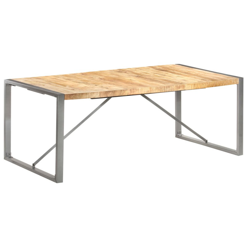 Cheyenne Dining Table Solid Wood, Natural, Grey, H75 x L200 x W100cm