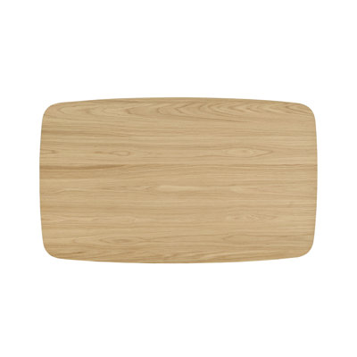 Curved-Leg Solid Wood Dining Table